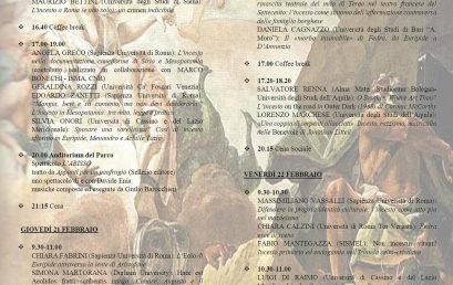 Convegno I figli di Eolo. Il motivo motico e letterario dell’incesto nel passaggio tra culture ed epoche diverse