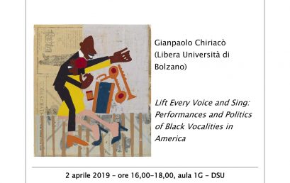 Convegno The sounds of America: la voce nera