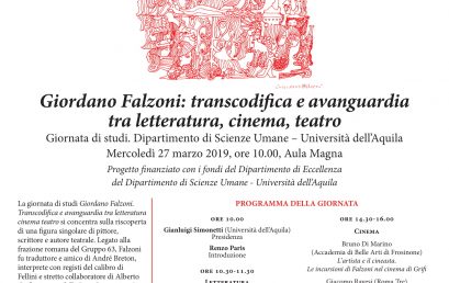 Convegno Giordano Falzoni: transcodifica e avanguardia tra letteratura, cinema, teatro.