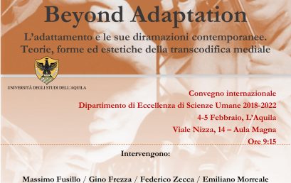 Convegno L’adattamento e le sue diramazioni contemporane: teorie e pratiche della transcodifica testuale