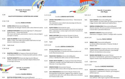 Letteratura e altre scienze – Convegno internazionale di studi